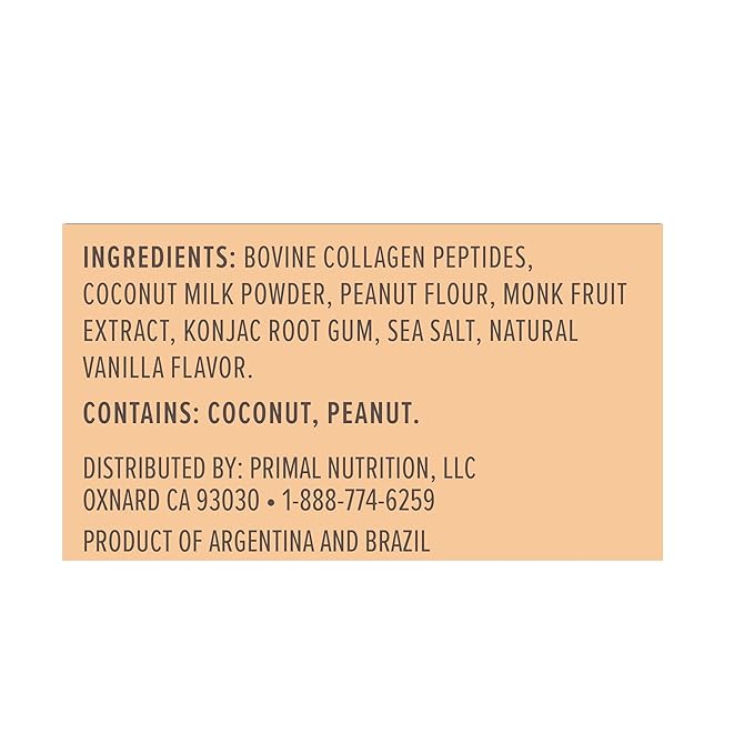 Primal Kitchen Peanut Butter Flavor Collagen Fuel짰 Drink Mix, Collagen Peptides, No Dairy, 14.3 Ounces
