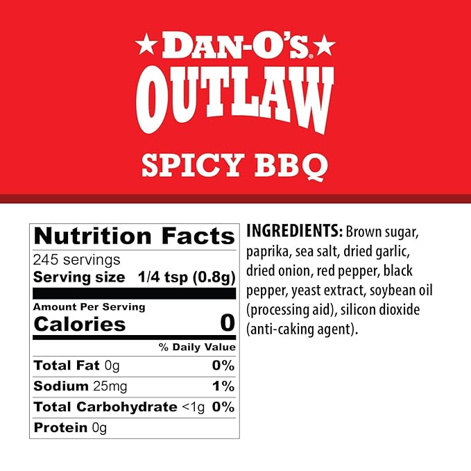 Dan-O's Outlaw Seasoning - Spicy BBQ