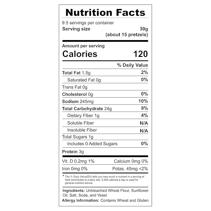 Unique Snacks Extra Dark Splits Pretzels, Original Split-Open Pretzels, Delicious Homestyle Baked Snack Bag, Vegan, OU Kosher, and Non-GMO Food, No Artificial Flavor, 2.12 Oz. Bag, Pack of 24