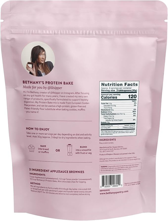 Nuzest Bethany???Pantry Plant Protein Bake Powder Flour Substitute for Baking 8.8 oz / 250 g