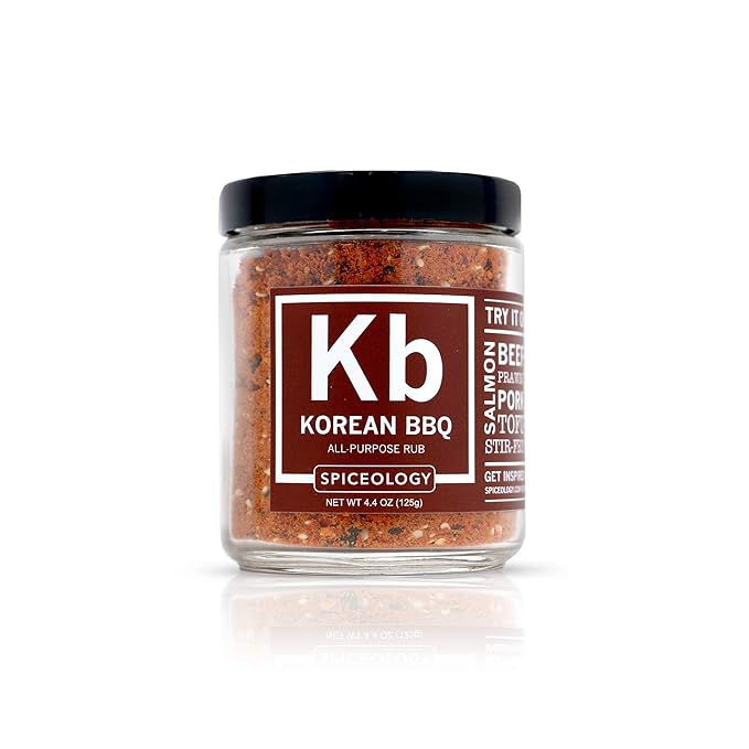 Spiceology - BBQ Rubs Gift Set - 8-Pack of Large Spice Blend and Seasoning Jars - Steak, Chicken, Fish Barbeque, and All-Purpose Seasonings