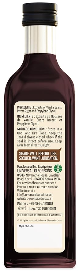 Pure Madagascar Vanilla Extract ??Alcohol-Free, 1.69 Oz ??100% Natural, Rich & Aromatic ??Perfect for Baking, Desserts, Milkshakes & Ice Cream ??Superior to Vanilla Essence