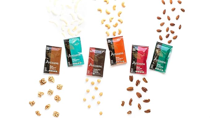 Artisana Organics Raw Almond Butter Snack Packs (10 Pack) | No Sugar Added, No Palm Oil, Vegan, Paleo, and Keto Friendly, Non GMO, 1.06oz Pouches
