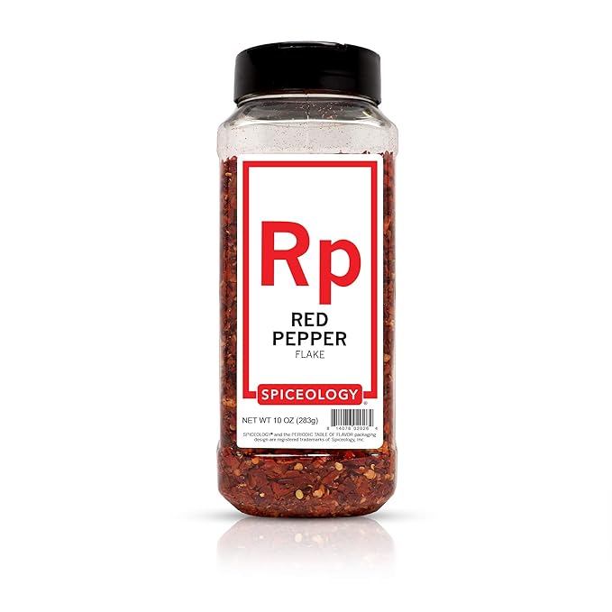 Spiceology ??Hot Chili Flakes ??Premium Crushed Red Pepper Flakes Shaker for Pizza, Pasta & More ??10 oz