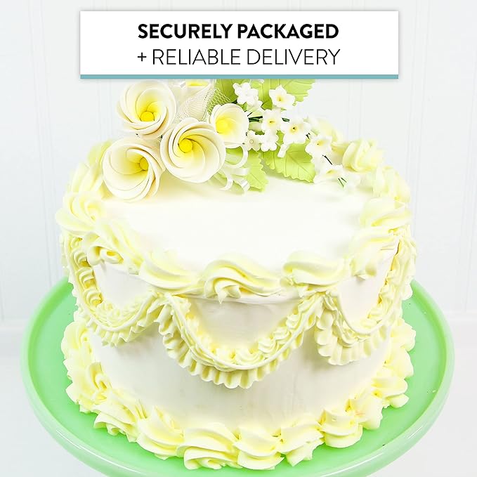 Global Sugar Art Tropical Frangipani Plumeria Sugar Cake Flowers Wedding Cake Topper Large, White, 1 Count by Chef Alan Tetreault