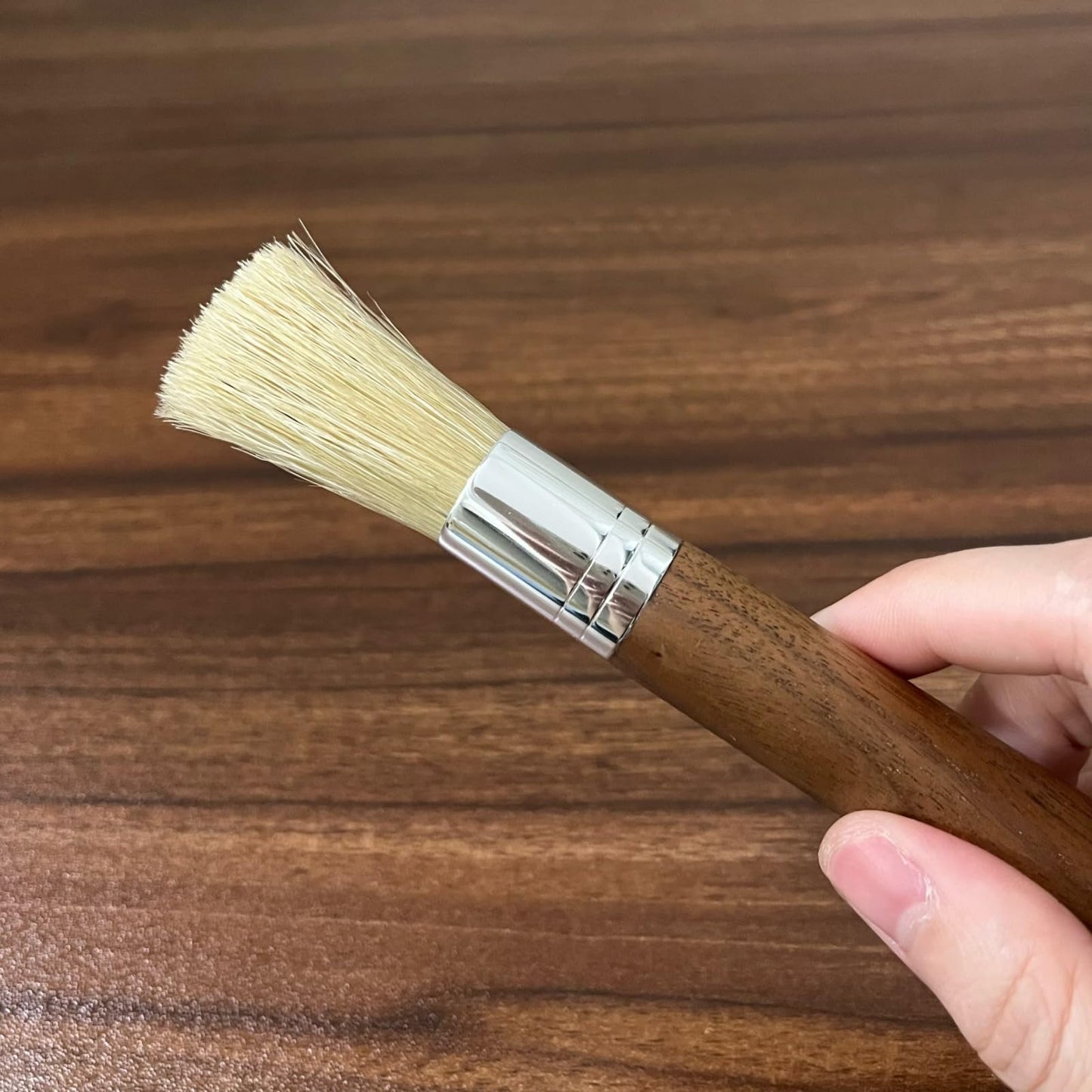 Coffee Grinder Cleaning Brush Set, Espresso Machine Brush Cleaner Tool with Walnut Wood Handle and