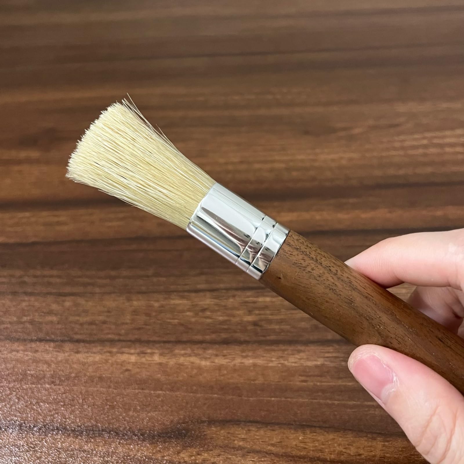 Coffee Grinder Cleaning Brush Set, Espresso Machine Brush Cleaner Tool with Walnut Wood Handle and