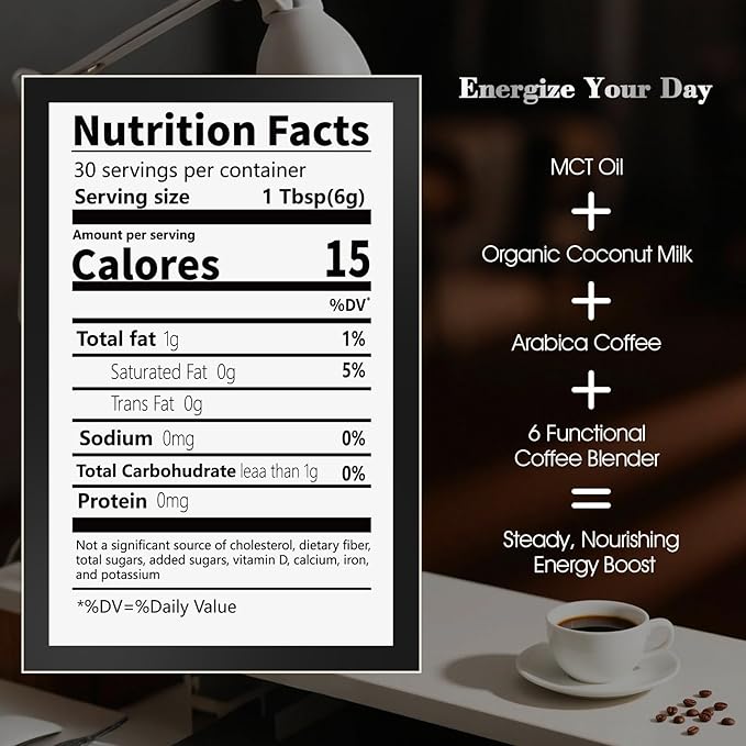 Organic Mushroom Coffee for Energy, Focus, Immunity & Digestion ??Instant Coffee & 6 Mushrooms: Cordyceps, Reishi, King Trumpet, Shiitake, Turkey Tail & Lion?™s Mane (1 Count (Pack of 1), 30 Servings-Dark Roast)
