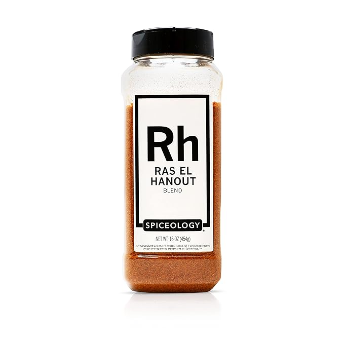 Spiceology - Ras el Hanout Spice Blend - North African Seasoning - Use On: Poultry, Vegetables, Grains, Lamb, and Stews - 16 oz
