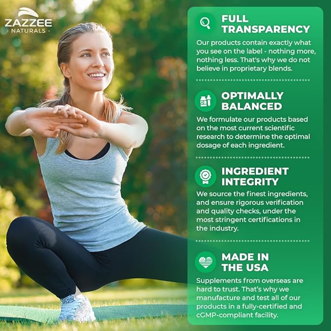Zazzee USDA Organic Holy Basil 10:1 Extract, 6000 mg Strength, 120 Vegan Capsules, Concentrated and Standardized 10X Tulsi Extract, Ursolic Acid, 100% Certified Organic, Non-GMO