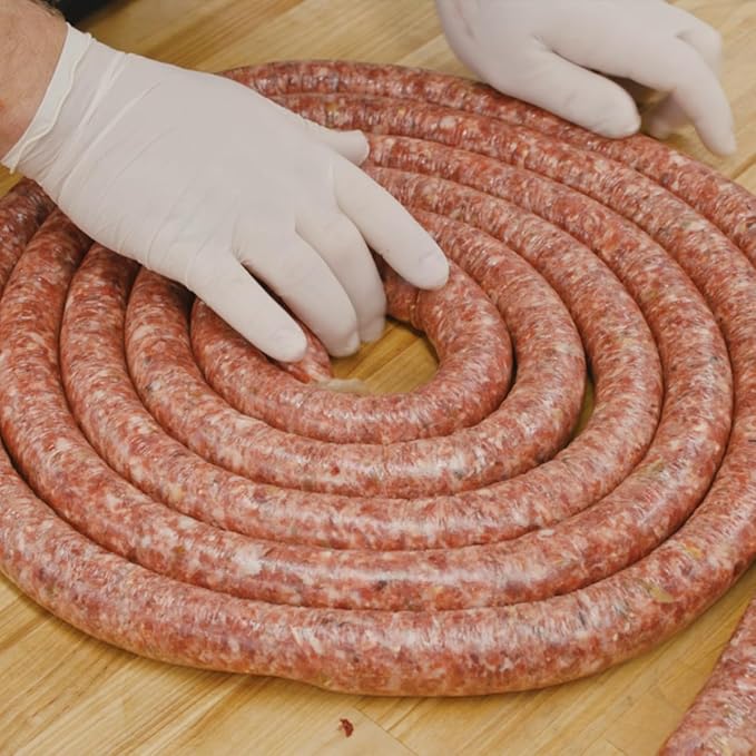 Bearded Butchers High-Temp Swiss Cheese, Case of 8 (2.5 lb Bags) ??20 lbs Total, Shelf-Stable 1/4-Inch Cubes for Up to 25 lbs of Meat Per Bag, 400째F High-Temperature Cheese ??Ideal for Sausage Making, Brats, Snack Sticks, Burgers, and More