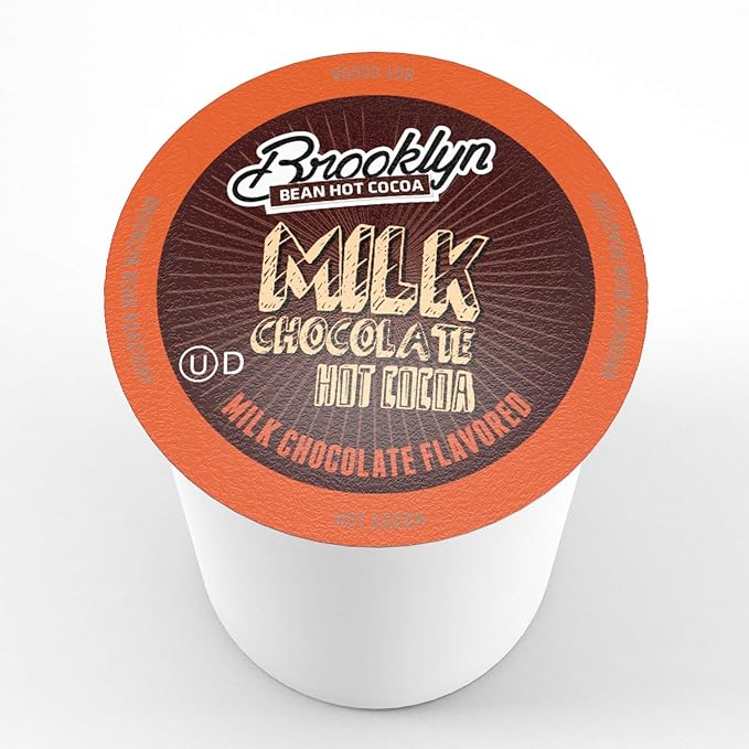 Brooklyn Beans Milk Chocolate Hot Cocoa Pods, Compatible with 2.0 K-Cup Brewers, 40 Count