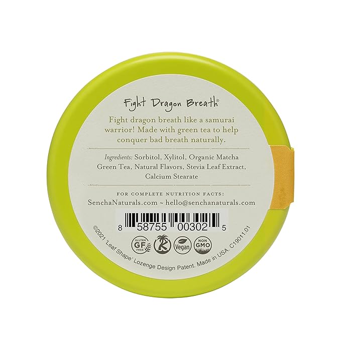 SEN CHA Naturals Green Tea Mints, Tropical Mango, 1.2 oz (Pack of 6)