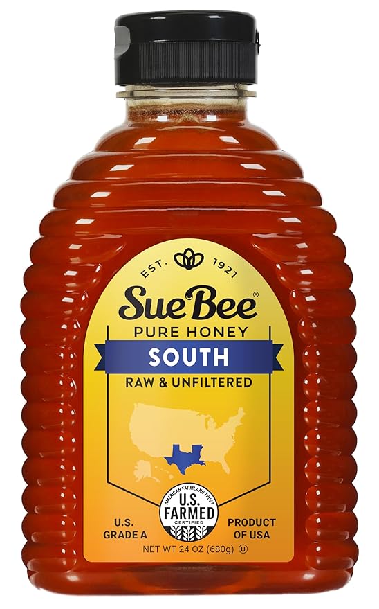 Sue Bee Regional Southern Honey, Strained, Unfiltered USA Beekeeper-Owned Co-op, 24 oz (Packaging May Vary)