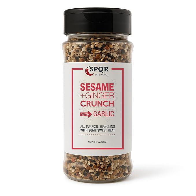 Sesame Ginger Crunch XL 11 oz. All Purpose Seasoning Blend with Garlic and Some Sweet Heat