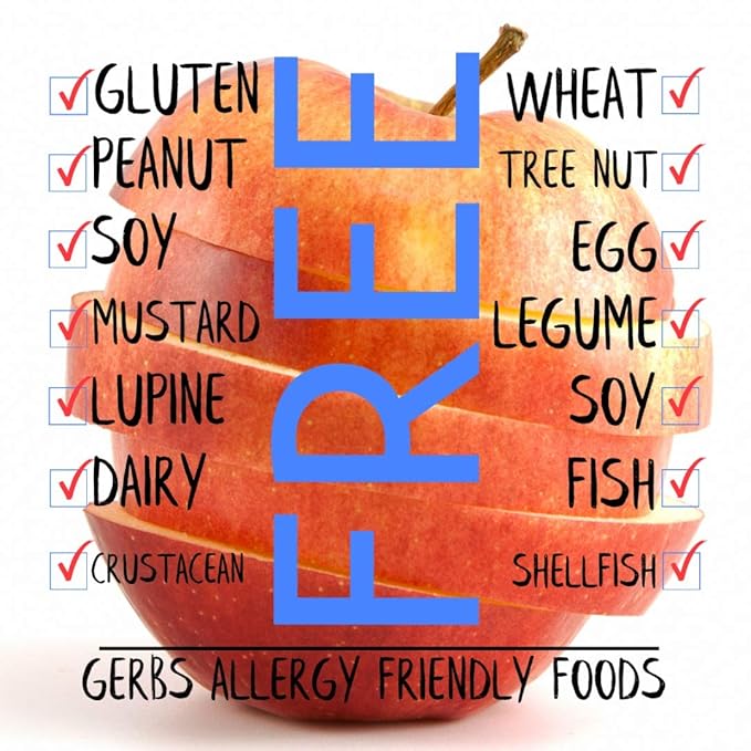 Gerbs Dried Apple Slices 1 lb. | Unsulfured, No Sugar Added, Preservative-Free | Naturally Sweet & Chewy | Top 14 Allergen-Free