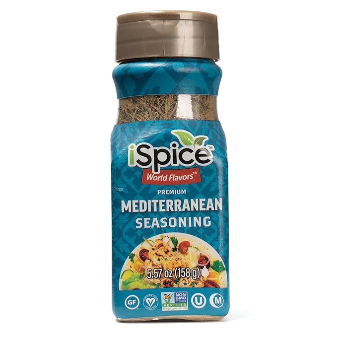 iSpice - MEDITERRANEAN SEASONING World Flavor Super Spice Blend | All Natural | Ready to use as is | No preparation is necessary