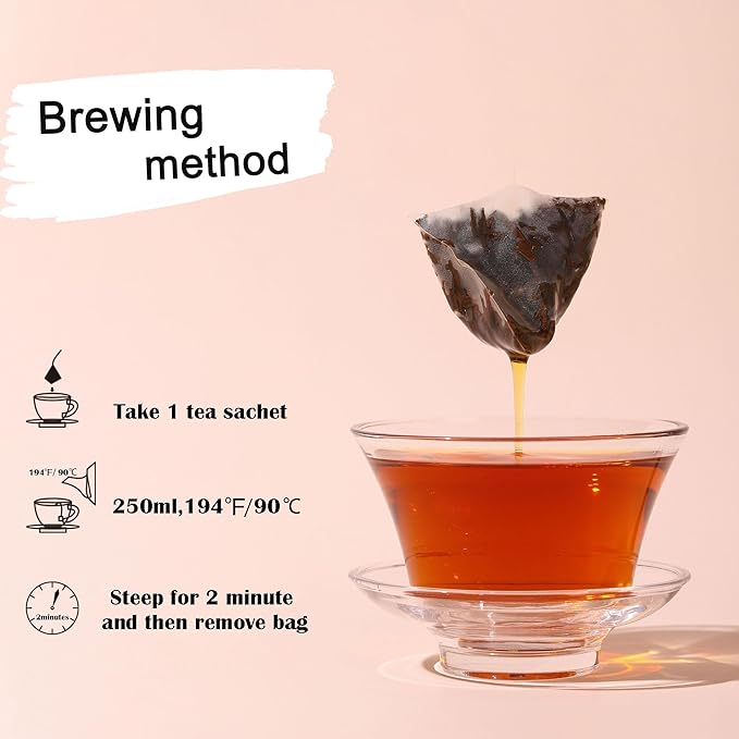 TEAFAY Earl Grey Tea ??20 Count (40 Cups), 100% Natural, Handpicked, Whole Leaf Pyramid Tea Bags, Individually Wrapped, Classic Bergamot Aroma, High Caffeine, Eco-Friendly