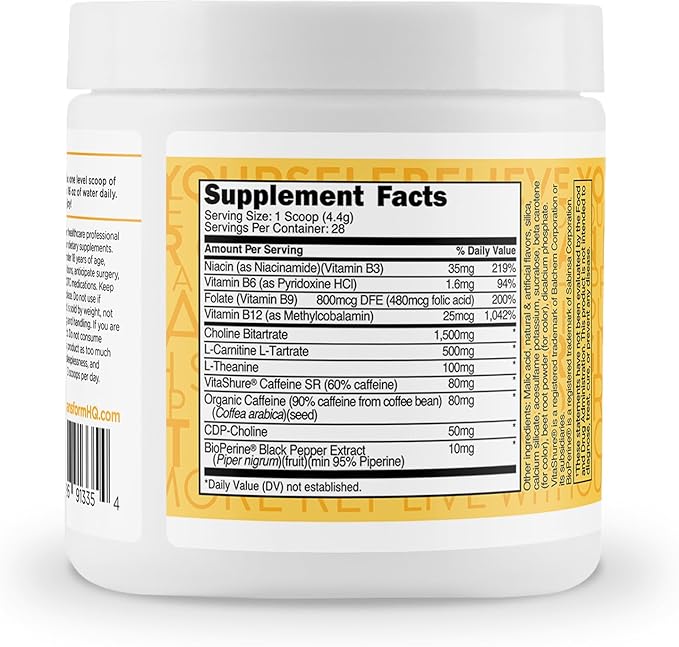 TransformHQ Everyday Boost Shot 28 Servings (Peach Mango) - Non-GMO, Gluten-Free