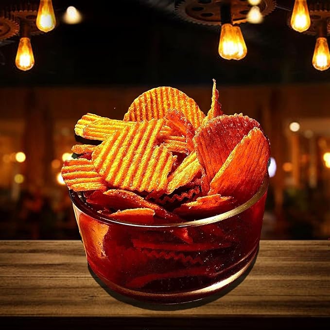 Old Vienna of St. Louis Red Hot Riplets Ridged Potato Chips 9oz Bags (4 Pack) by TranadaCo