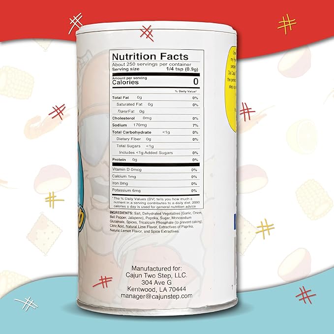 Cajun Two Step Seasoning by StaleKracker - 8 pck, Original Seasoning for Authentic Creole Louisiana Cuisine (64 oz.)