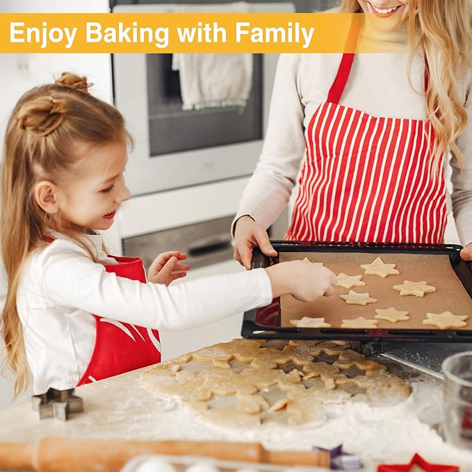200 PCS Parchment Paper Sheets - OAMCEG 12x16 Inch Unbleached Pre-Cut Parchment Paper, No Chemical Non-Stick with a Silicone Brush, for Baking Grilling Bread Cup Cake Cookie