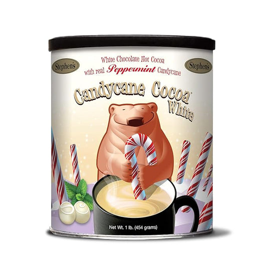STEPHEN'S Stephens Gourmet Stephens Candy Cane Cocoa, White Chocolate, 1 Lb (Pack Of 1)