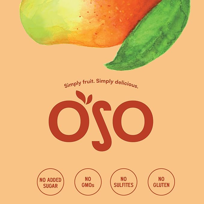 Oso Snacks Dried Mango Bits| 1 Oz Bag - Grab & Go Snack | No Sugar Added | No Preservatives | 100% Fruit | No GMO | Simply Fruit. Simply Delicious.