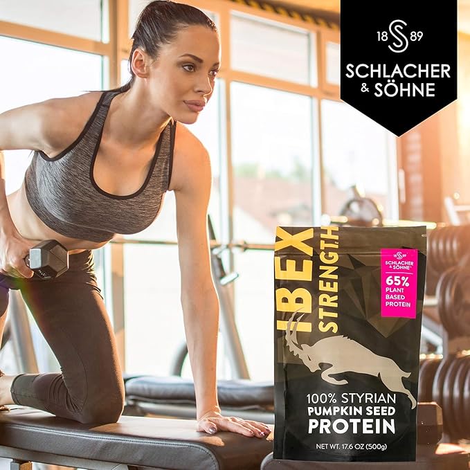 Schlacher & Söhne Styrian Pumpkin Seed Protein Powder: 100% Pure, Plant Protein, Non GMO, Gluten Free, Vegan, No Additives, Boost?™s Immune System, Improves Digestion, Made in Austria 17.6 OZ