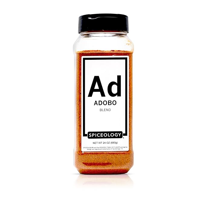 Spiceology – Adobo Latin Seasoning – Premium Adobo Spice Blend with Paprika, Turmeric & Red Pepper – Bold, Savory, and Perfect for Chicken, Pork, Beef & Veggies – Fresh Ground & Chef-Crafted – 24 oz