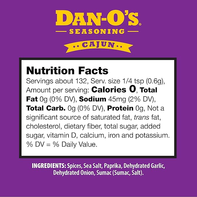 Dan-O's 3 Bottle Seasoning Set, Small Bottles, 3 Pack, Includes Spicy, SEA-soning and Cajun Seasonings, Sugar Free, Zero Calorie, Use this Seasoning Kit on Meat, Seafood or Jambalaya