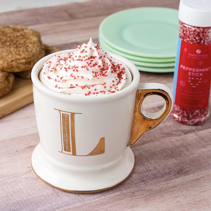Sweets Indeed Sprinkles, Edible Sprinkle Sugar Mix, Perfect for Cake Decorations, Baking, Ice Cream, Cookies, Cupcake Topper (Peppermint Sugar)