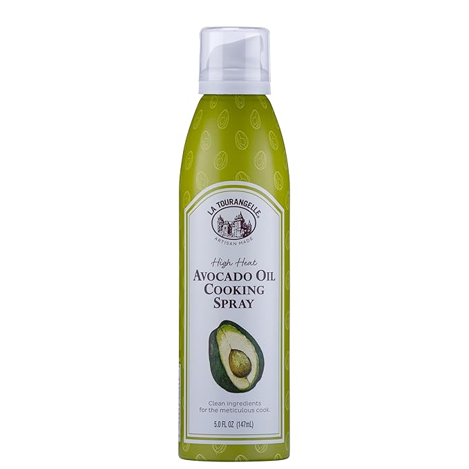 La Tourangelle, Avocado Oil Spray, Handcrafted from Premium Avocados, High Smoke Point Refined Oil Great for High Heat Cooking, Frying, Spray Cooking and Grilling, 5 Fl Oz