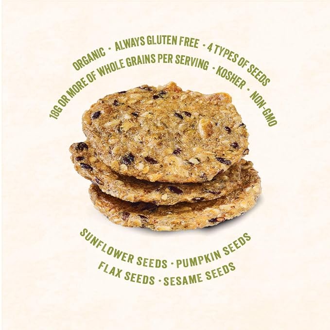 Mary's Gone Crackers Super Seed Crackers, Rosemary, 4 Ounce (Pack of 6), Organic Plant Based Protein, Gluten Free