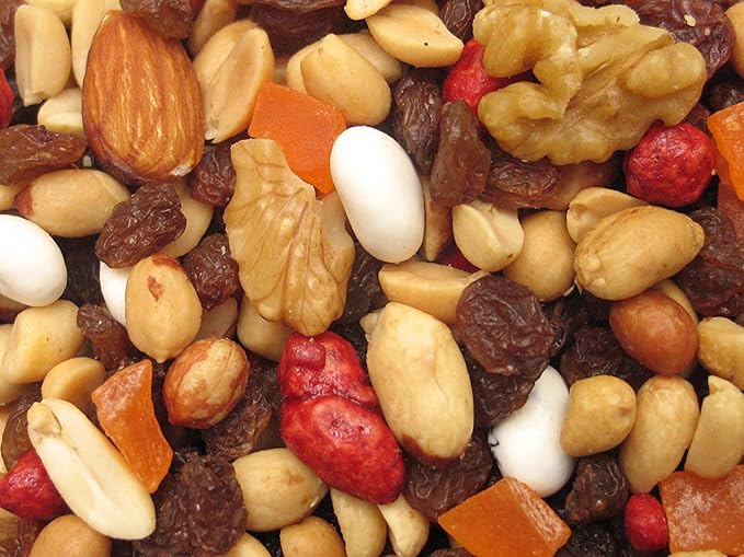 Yupik Camp Trail Mix, 2.2 lb, A mix of raisins, papaya, almonds, peanuts, walnuts, yogurt covered raisins, and candy covered peanuts (Pack of 2)