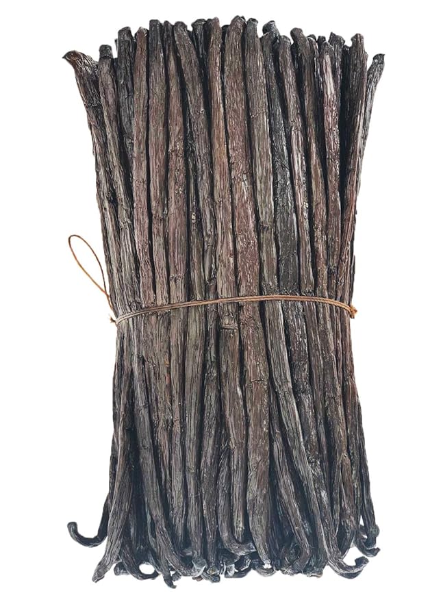 25 Organic Madagascar Vanilla Beans Grade A/B. Certified USDA Organic. Bulk for Extract and Everything Vanilla| 5"-7" Fresh Whole NON-GMO Bourbon Pods by FITNCLEAN VANILLA.
