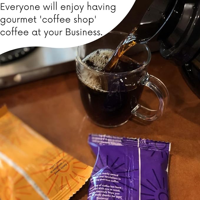 Sarasota Coffee Ground Packets | Gourmet Flavored Medium Roast Bulk Coffee Packs | Jamaican Me Crazy | Low Acid Mold Free Singles Individual Pouches for 12 Cup | 1.5 Ounce Bags, 42 Count