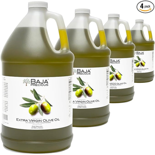 Baja Precious - Extra Virgin Olive Oil, Case of 4 X 1 Gallon Jugs