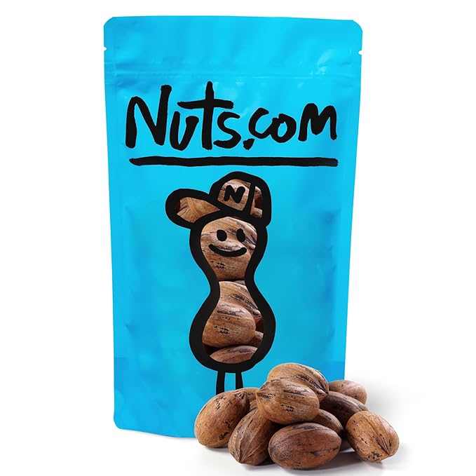 Nuts.com Pecans in Shell, 1lb Bag ??Naturally Sweet, Raw, Fresh & Crunchy Nuts in Hard Shell ??High in Fiber, Protein, and Healthy Fats
