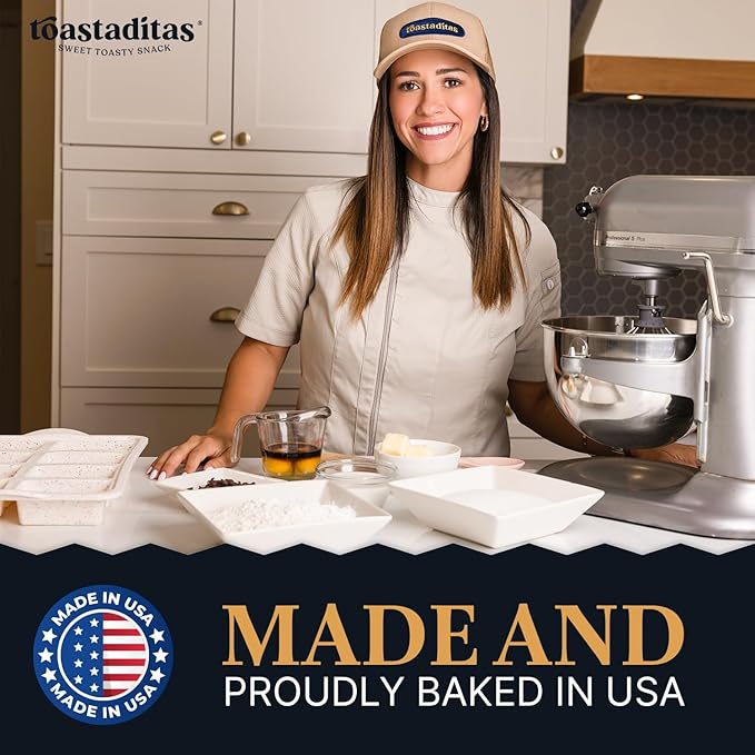 Toastaditas Chocolate Chips Biscotti Cookies, Baked Twice, No Artificial Flavors - Sweet and Toasty Italian Cookies - Ideal for Coffee or Tea pairing - 6oz pack - Snacks for kids and adults (6 oz Pack, Chocolate Chips)