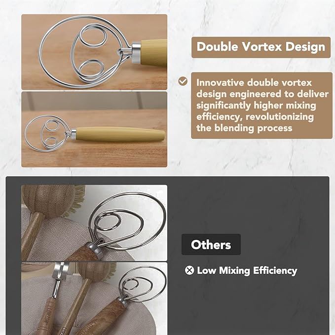 Sondiko Sourdough Starter Kit, Sourdough Bread Baking Supplies, Oval Banneton Bread Proofing Basket Set for Bread Making Tools Supplies, Gifts for Bakers