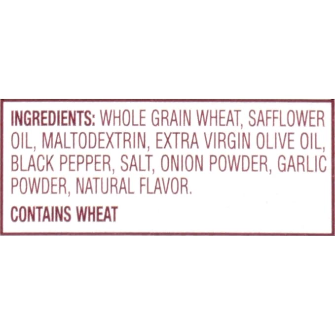 Back to Nature Cracked Black Pepper Whole Wheat Crackers - Dairy Free, Non-GMO, Made with Whole Grain Wheat & Sea Salt, Delicious & Quality Snacks, 8.5 Ounce