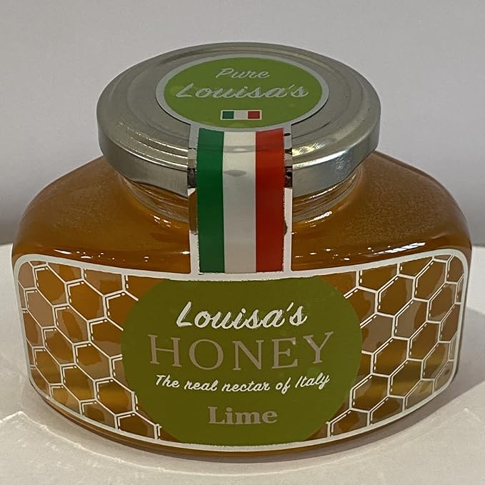 Louisa's Lime Honey | Award-Winning Italian Raw & Pure Honey | TA 10+ (MGO 263+) | 100% Traceable | Sustainably Sourced | GMO, Gluten & Allergen Free | 350g