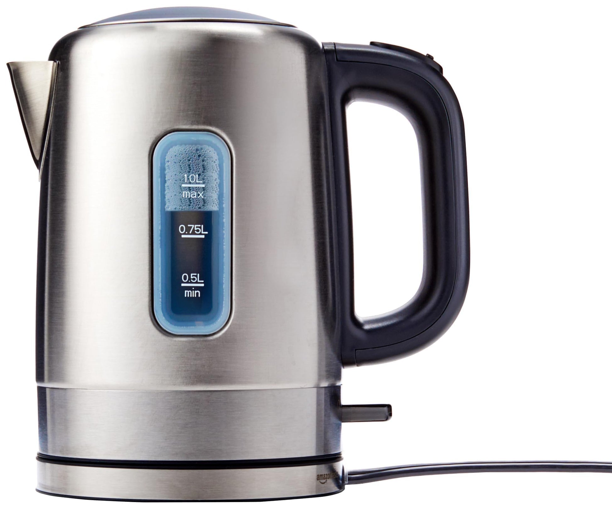 Amazon Basics Electric Stainless Steel Kettle for Tea and Coffee, BPA-Free, Fast Boiling, Auto