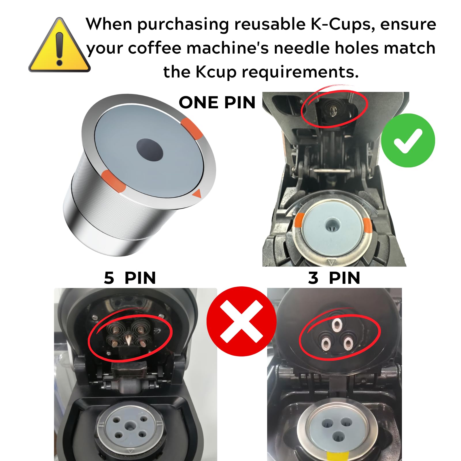 Reusable k Cups for keurig 2.0 1.0,Universal stainless steel Refillable k Cups Filter Use for