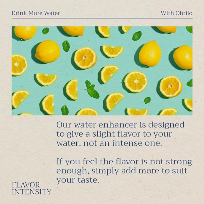Obrilo Water Enhancer Liquid Flavoring Drops - ZERO Sugar/Calorie, Dye Free, Naturally Flavored Drink Syrup, 2.0 fl oz x 5 Bottles for Kids & Adults (Variety 5 Pack New)