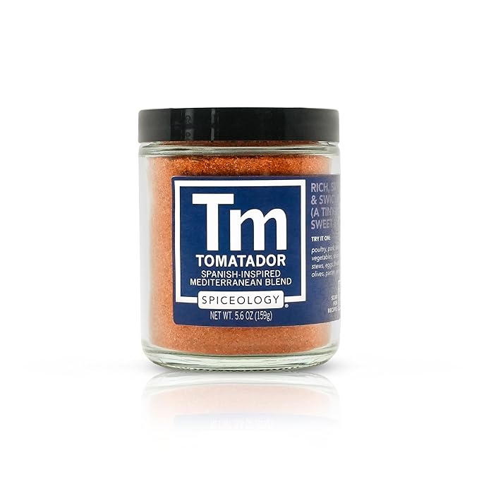 Spiceology - Tomatador ??Spanish-Inspired Mediterranean Spice Blend - All-Purpose Rubs, Spices and Seasonings - Use on: Chicken, Fish, Potatoes, Vegetables, Pastas, Stews and Bloody Mary?™s - 5.6 oz