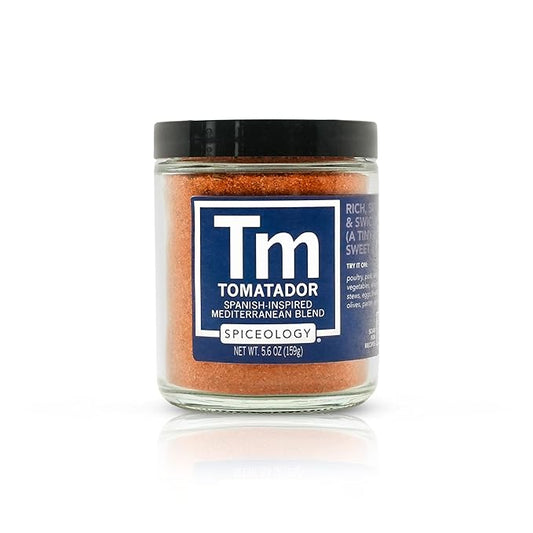 Spiceology - Tomatador ??Spanish-Inspired Mediterranean Spice Blend - All-Purpose Rubs, Spices and Seasonings - Use on: Chicken, Fish, Potatoes, Vegetables, Pastas, Stews and Bloody Mary?™s - 5.6 oz