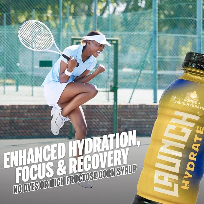 Sports Drink 12-Pack ??Tropical Flavor ??Real Cane Sugar, 3x Electrolytes, Cognizin for Focus, Natural Juice, No Artificial Dyes ??Trusted by Perfect Game