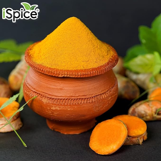 iSpice Pure Premium Ground Turmeric Powder | All Natural Tumeric Fresh| Ready to Use Golden Turmeric Root Extract | Turmeric Spice | Gluten Free | Keto Friendly | 5.4 Oz (153g)